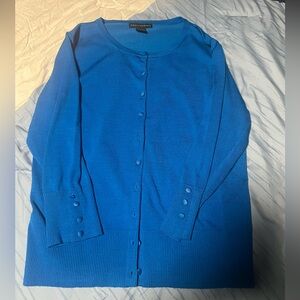 Blue Cardigan Sweater